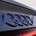 Audi hátsó csomagtér logó / embléma – Fényes fekete, 202 mm