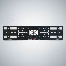 Audi -hoz S-line rendszám keret, tartó