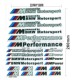 BMW - M -es dekor matricák szettben BMW - M -es dekor matricák szettben