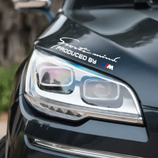 Produced by M Motorsport matrica - fehér