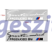 Produced by M Motorsport matrica - fehér