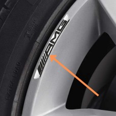 Mercedes AMG felirat alufelnire króm alapon fekete betűk Mercedes AMG felirat alufelnire króm alapon fekete betűk