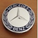Mercedes -hez felni közép, kupak - kék-króm kalászos - 1 DB!