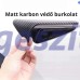 Tesla Model 3 és Y oldalsó kamera védőburkolat – Matt karbon mintázattal (2024–2025)
